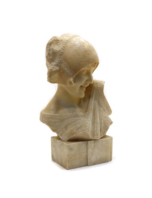 Lot 114 - An Italian carved alabaster bust