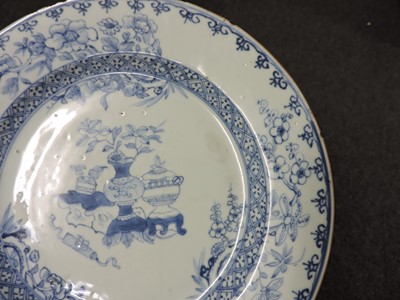 Lot 267 - Two Chinese blue and white plates
