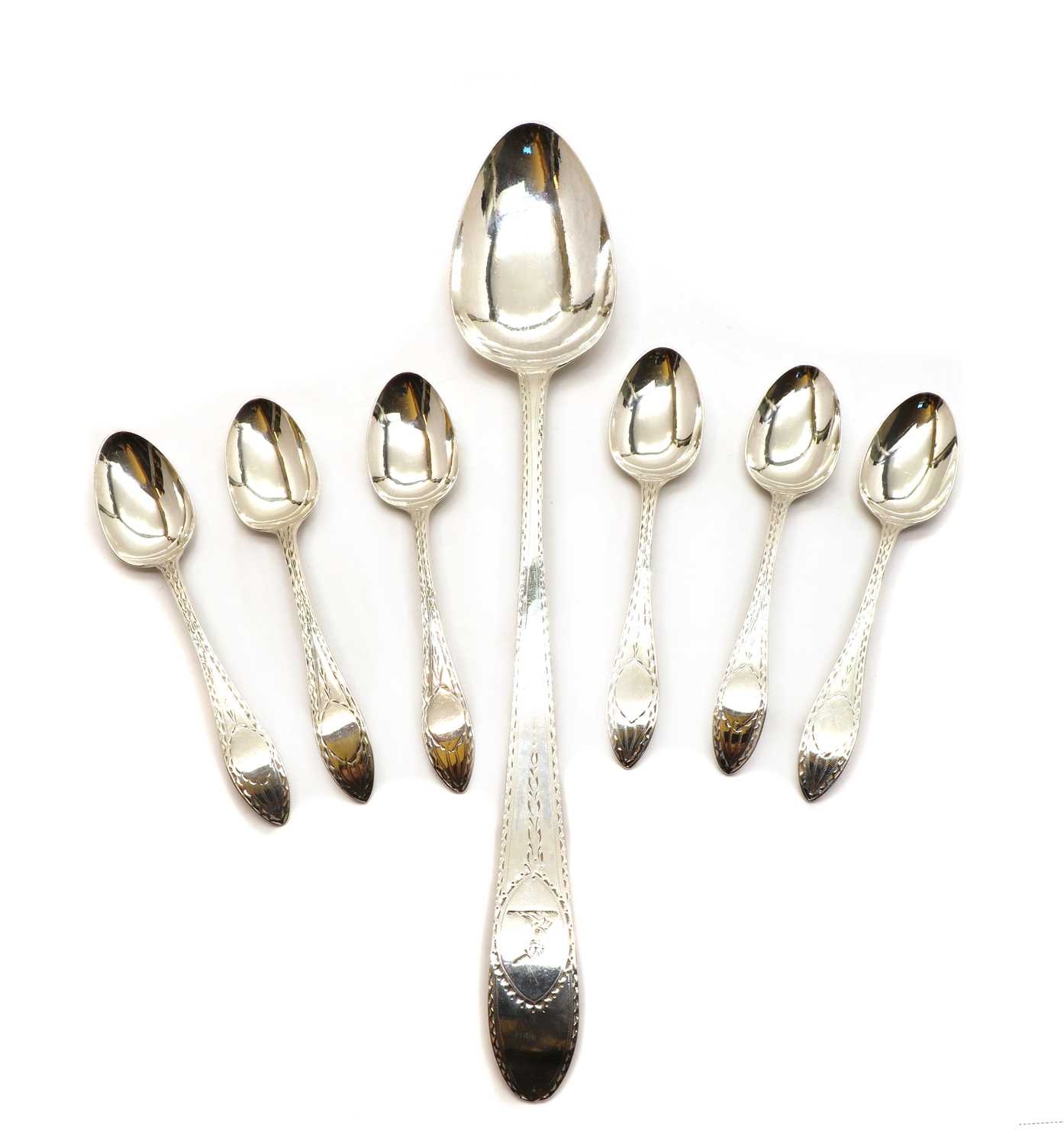 Lot 10 - A George III Irish silver old English pointed basting spoon