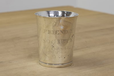 Lot 643 - A George III silver beaker