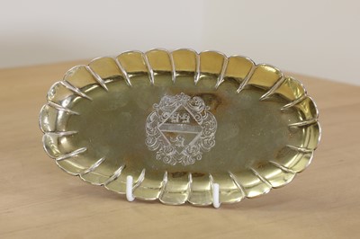 Lot 639 - An early 18th century silver gilt spoon tray