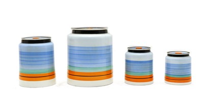 Lot 124 - A set of four graduated Gray's pottery storage jars