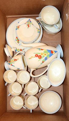Lot 196 - A Royal Doulton 'Leonora' pattern part tea and coffee wares