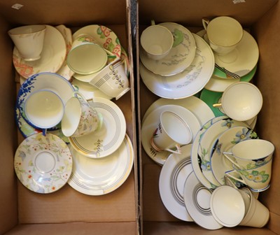 Lot 170 - Eleven  Royal Doulton trios and tea cups