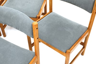 Lot 569 - A set of six oak dining chairs