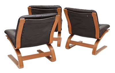 Lot 583 - Three teak Rykken chairs