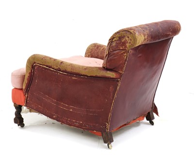 Lot 231 - A Howard type leather armchair