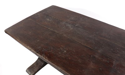 Lot 242 - An oak refectory table