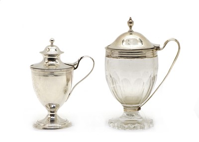 Lot 31 - A George III silver urn-shaped mustard pot
