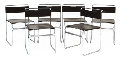 Lot 728 - A set of six stackable dining chairs