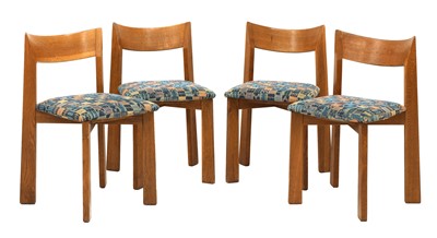 Lot 731 - A set of four 'Maria' oak dining chairs