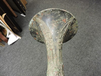 Lot 143 - A Chinese bronze vase