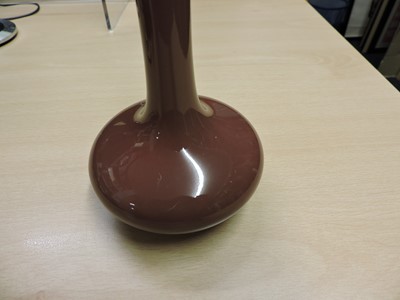 Lot 137 - A Chinese copper-red glazed vase