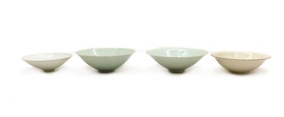 Lot 139 - Three Chinese qingbai glazed bowls