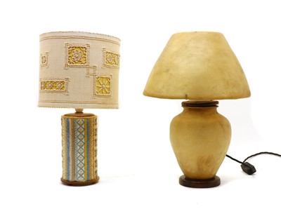 Lot 111A - A Vellum table lamp.
