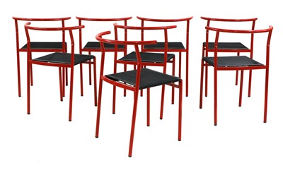 Lot 691 - A set of eight Baleri cafe chairs