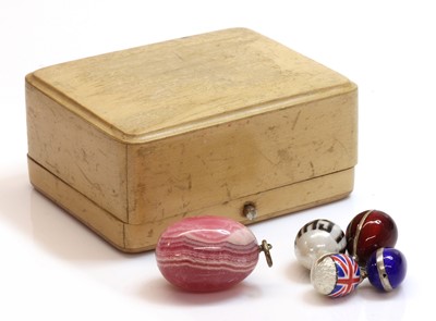 Lot 215 - A miniature enamel Easter egg pendant