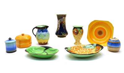 Lot 193 - A collection of various Art Deco pottery