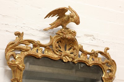 Lot 285 - A carved giltwood pier mirror