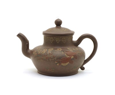 Lot 247 - A Chinese Yixing Zisha teapot and cover