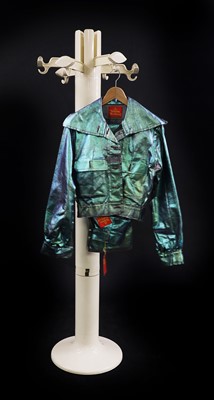 Lot 619 - A Vivienne Westwood three-piece lustre denim suit