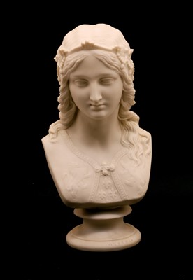 Lot 126 - A Victorian Copeland Parian ware bust