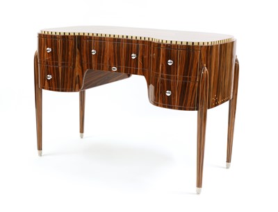 Lot 354 - An Art Deco-style 'DK113' Macassar ebony desk