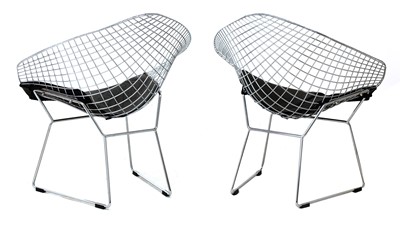 Lot 524 - A pair of 'Diamond' armchairs