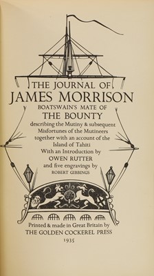 Lot 100 - GOLDEN COCKREL PRESS: 1- The Journal of James Morrison