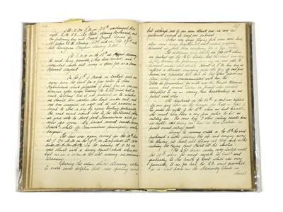 Lot 84 - Stephen GRUNDY’S private log during H.M.S. Pelican’s visit to Pitcairn Island in 1886.