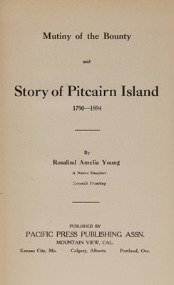 Lot 93 - 1- Friday Christian; or the first-born on Pitcairn’s Island