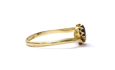 Lot 4 - A gold two stone doublet crossover ring