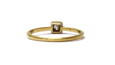Lot 45 - A gold single stone diamond ring