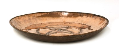Lot 108 - An Arts and Crafts copper dish