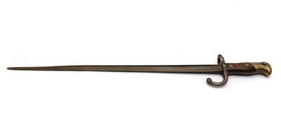Lot 20 - A 19th century French Gras rifle bayonet