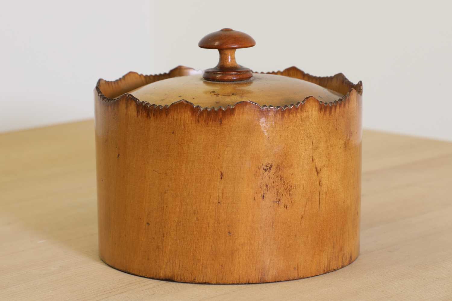 Lot 788 - A treen spice box and cover,