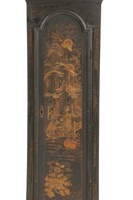 Lot 314 - A George III lacquered longcase clock