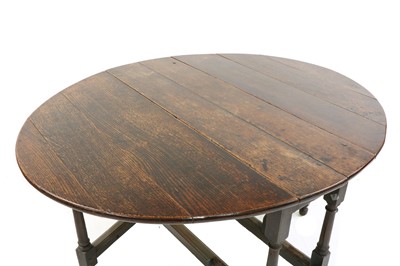 Lot 304 - A late 17th century oak gateleg table