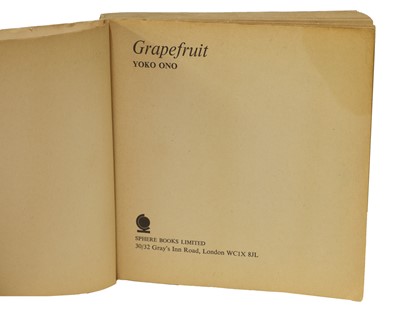 Lot 535 - A copy of 'Grapefruit' by Yoko Ono signed by John Lennon and Yoko Ono