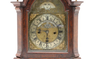 Lot 48 - A walnut mantel clock