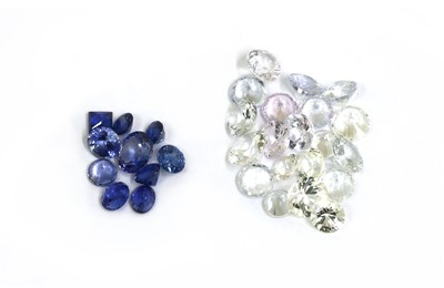 Lot 343 - A quantity of unmounted mixed cut sapphires