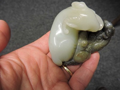Lot 260 - A Chinese jade carving