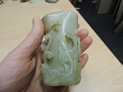 Lot 264 - A Chinese hardstone carving