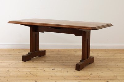 Lot 319 - An Art Deco mahogany 'Token Works' dining table