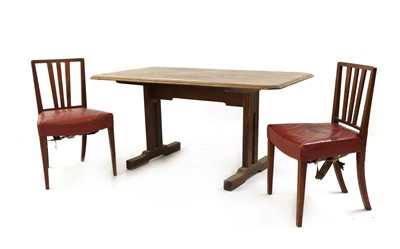 Lot 318 - An Art Deco oak 'Token Works' dining table