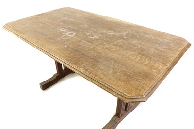 Lot 318 - An Art Deco oak 'Token Works' dining table