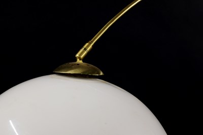 Lot 350 - A telescopic brass overreach standard lamp