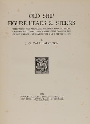 Lot 144 - 1- Carr Laughton, L G: Old Ship Figure-Heads and Sterns.