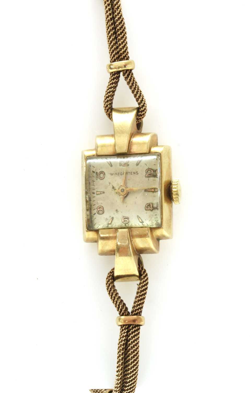 A ladies' 9ct gold mechanical bracelet watch | Barnebys