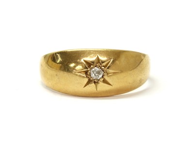 Lot 24 - An 18ct gold single stone diamond ring